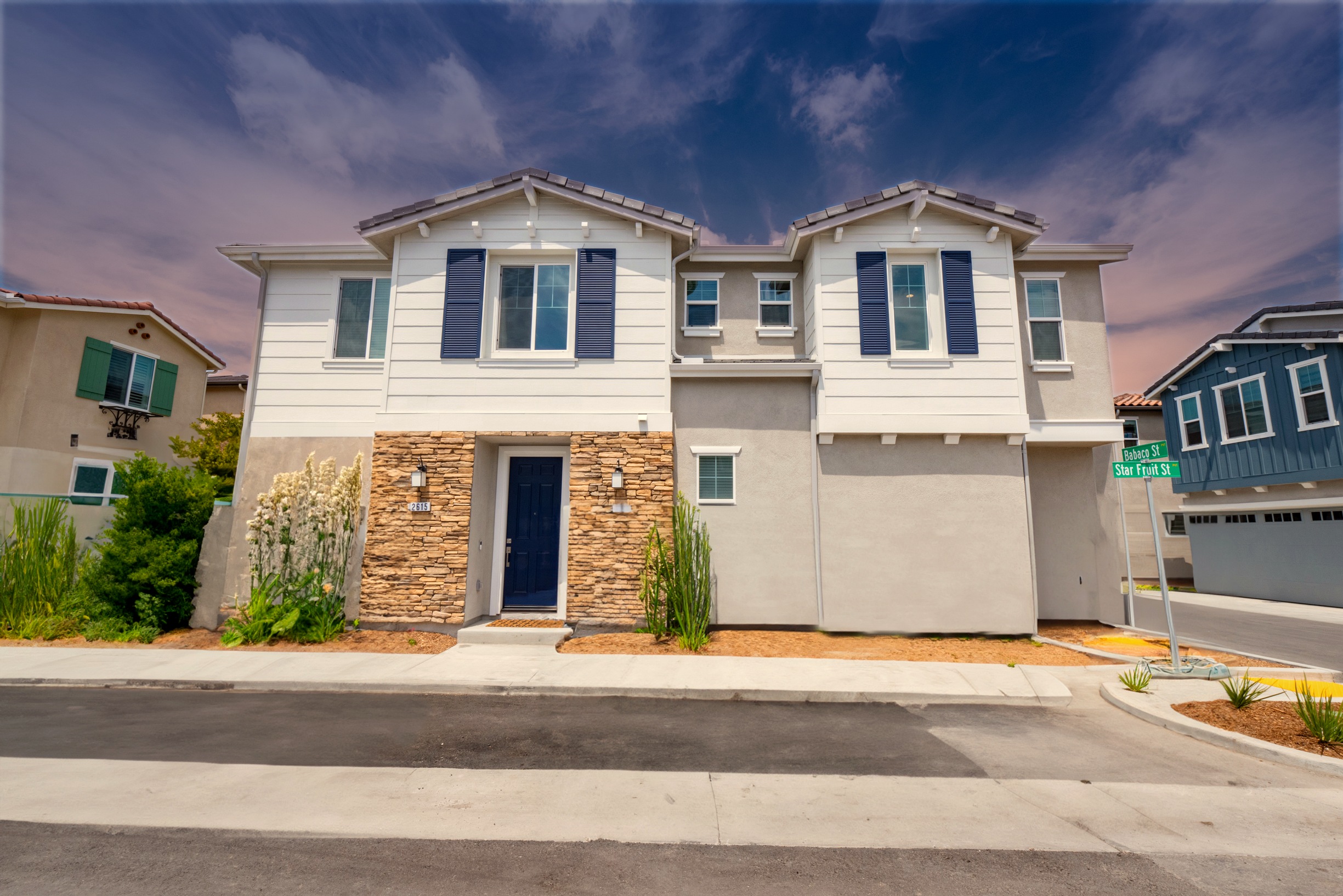 2615 Babaco St. — A 2022-built townhome in Spring Valley.
