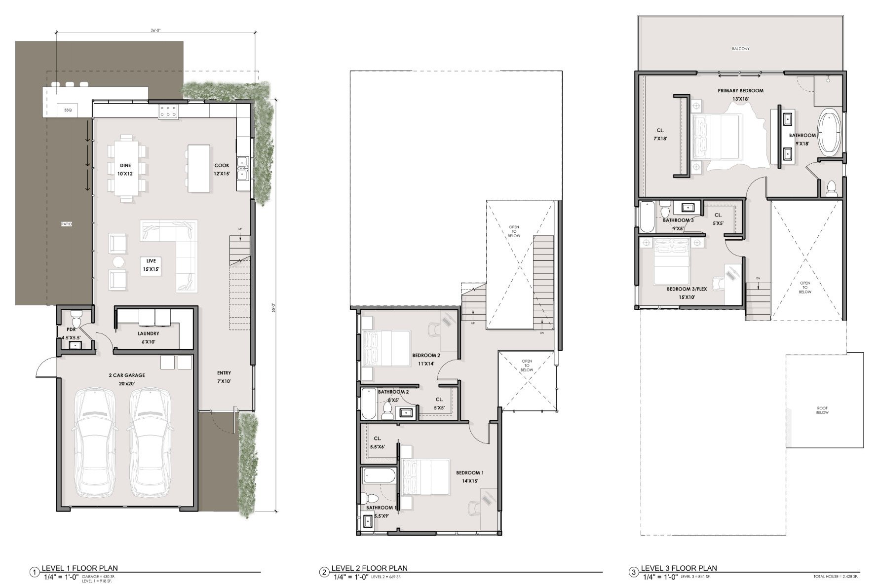 Residence Type 3 floor plans