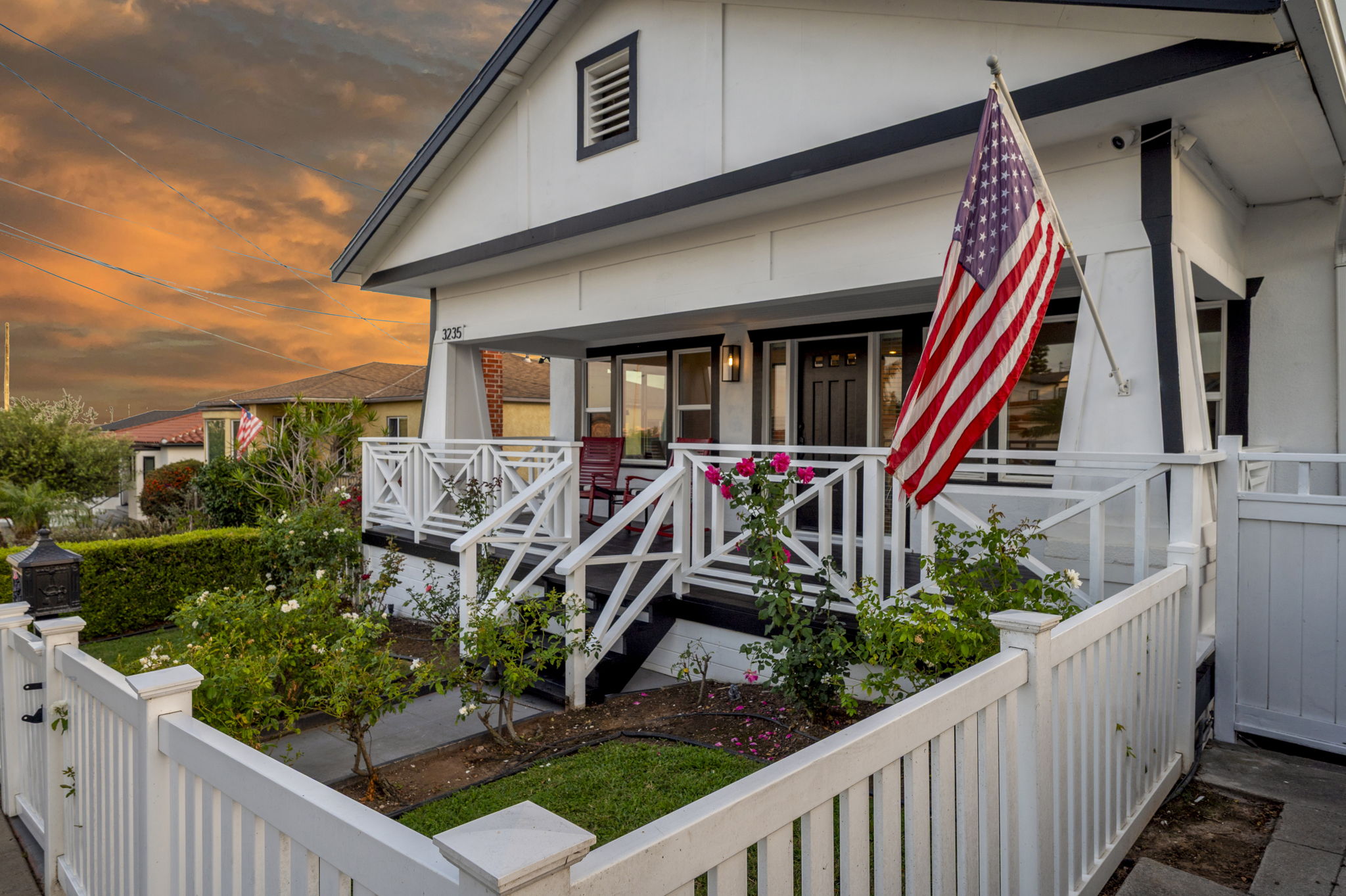 3235 Fenelon St. — The house at its best hour.