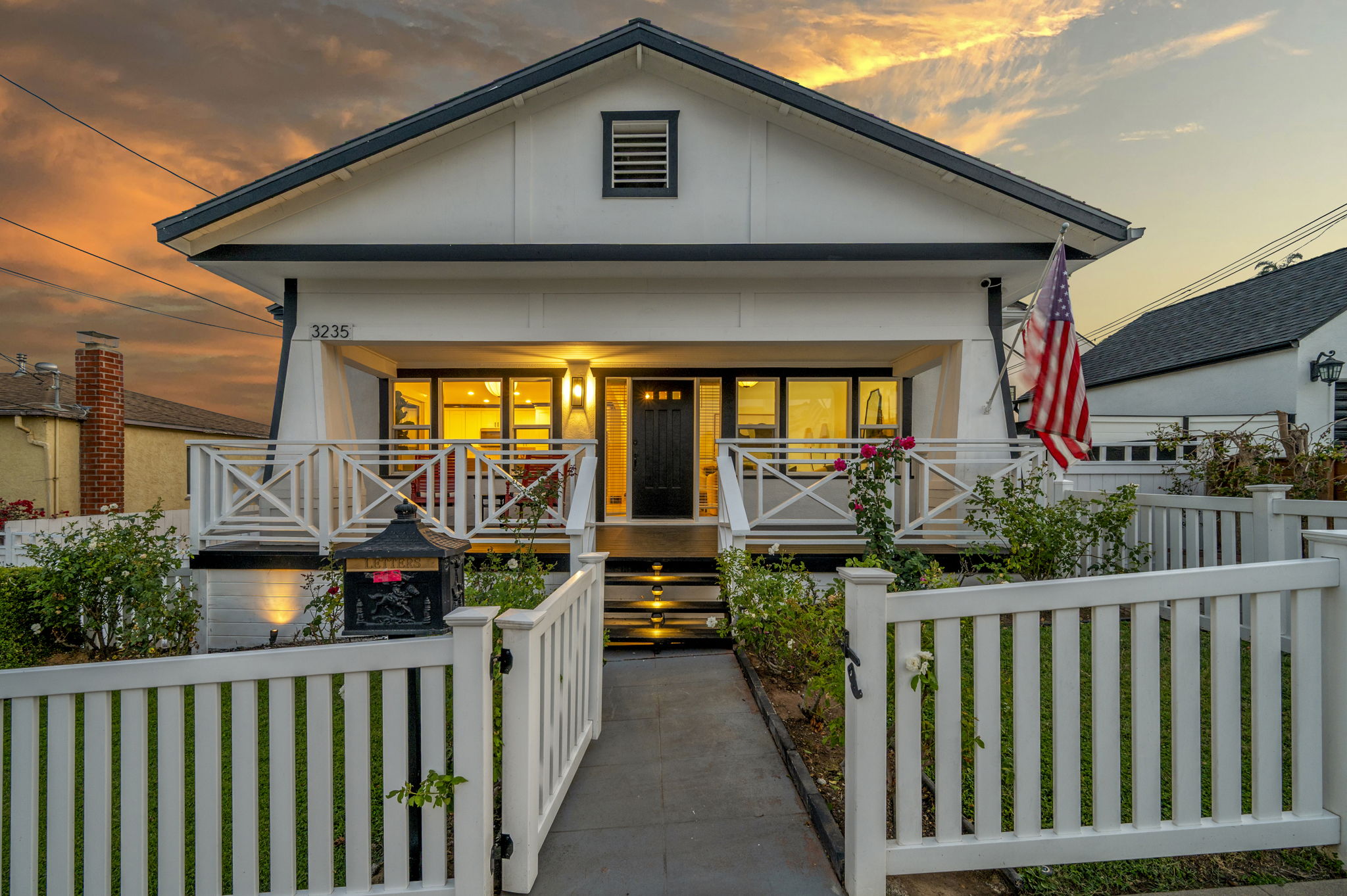 3235 Fenelon St. — The house at its best hour.