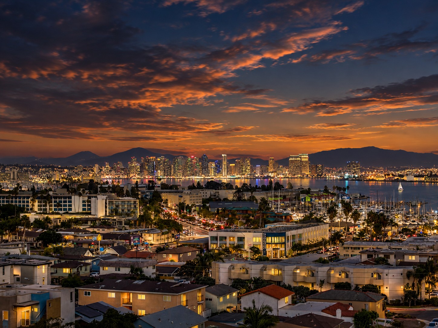 3235 Fenelon St. — After dark, the bay and downtown light up the view.