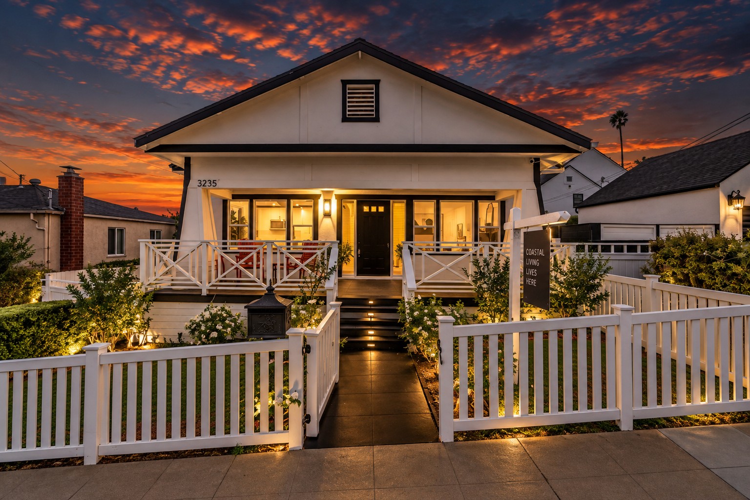 3235 Fenelon St. — After dark, the bay and downtown light up the view.
