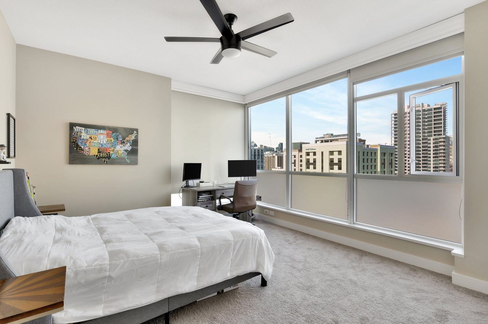 325 7th Ave., #808 — second bedroom with downtown views