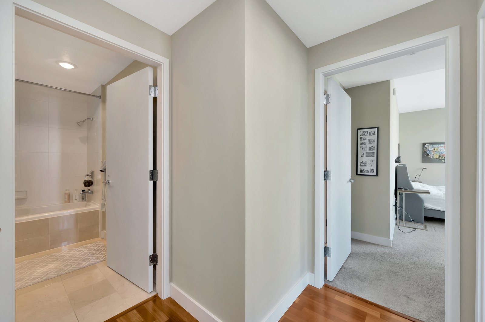 hallway to bedroom