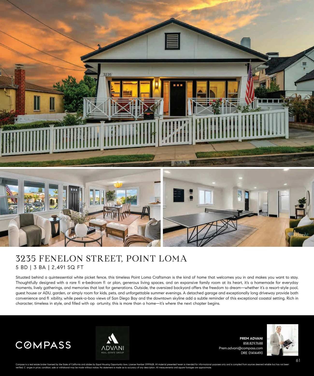 San Diego PREMIER — September 2026, 3235 Fenelon St. feature