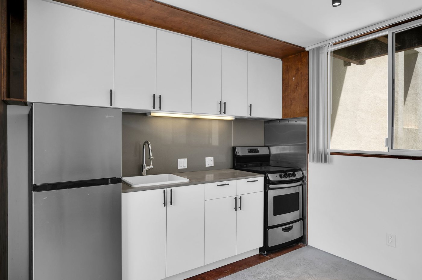 1941 Columbia St. — renovated kitchen, representative unit finish, Little Italy