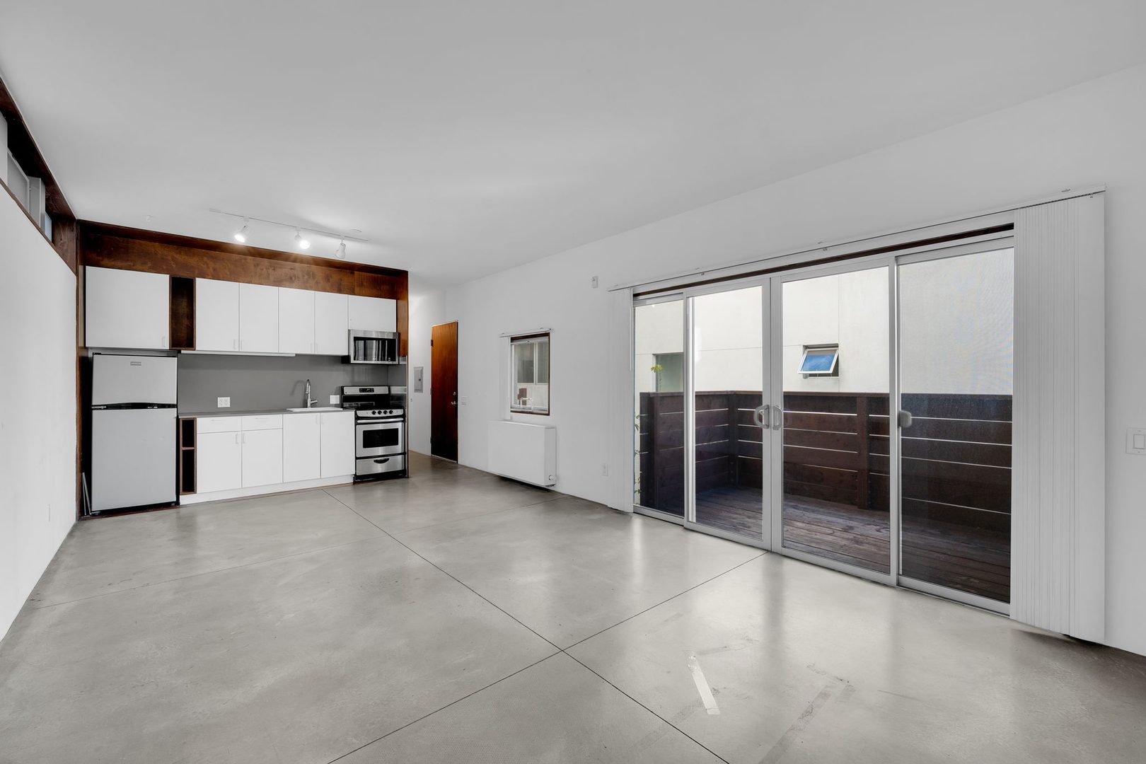 The Casita, Unit 303 &mdash; living room and kitchen
