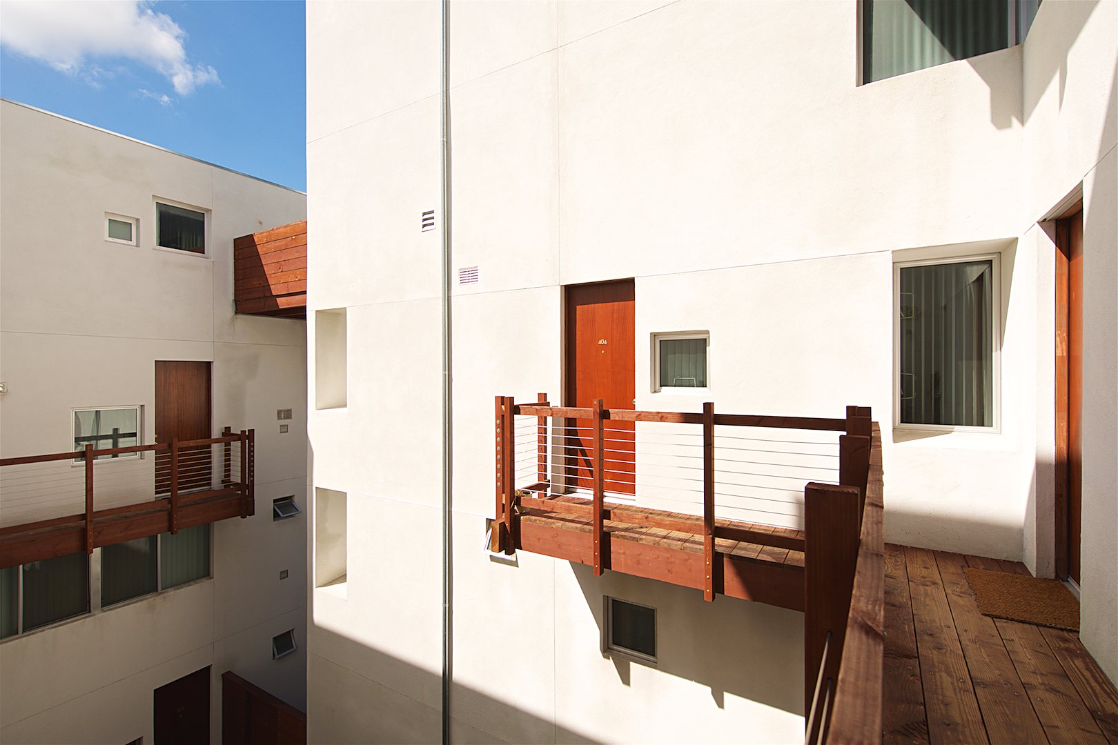 The Sky Loft, Unit 404 &mdash; entry balcony