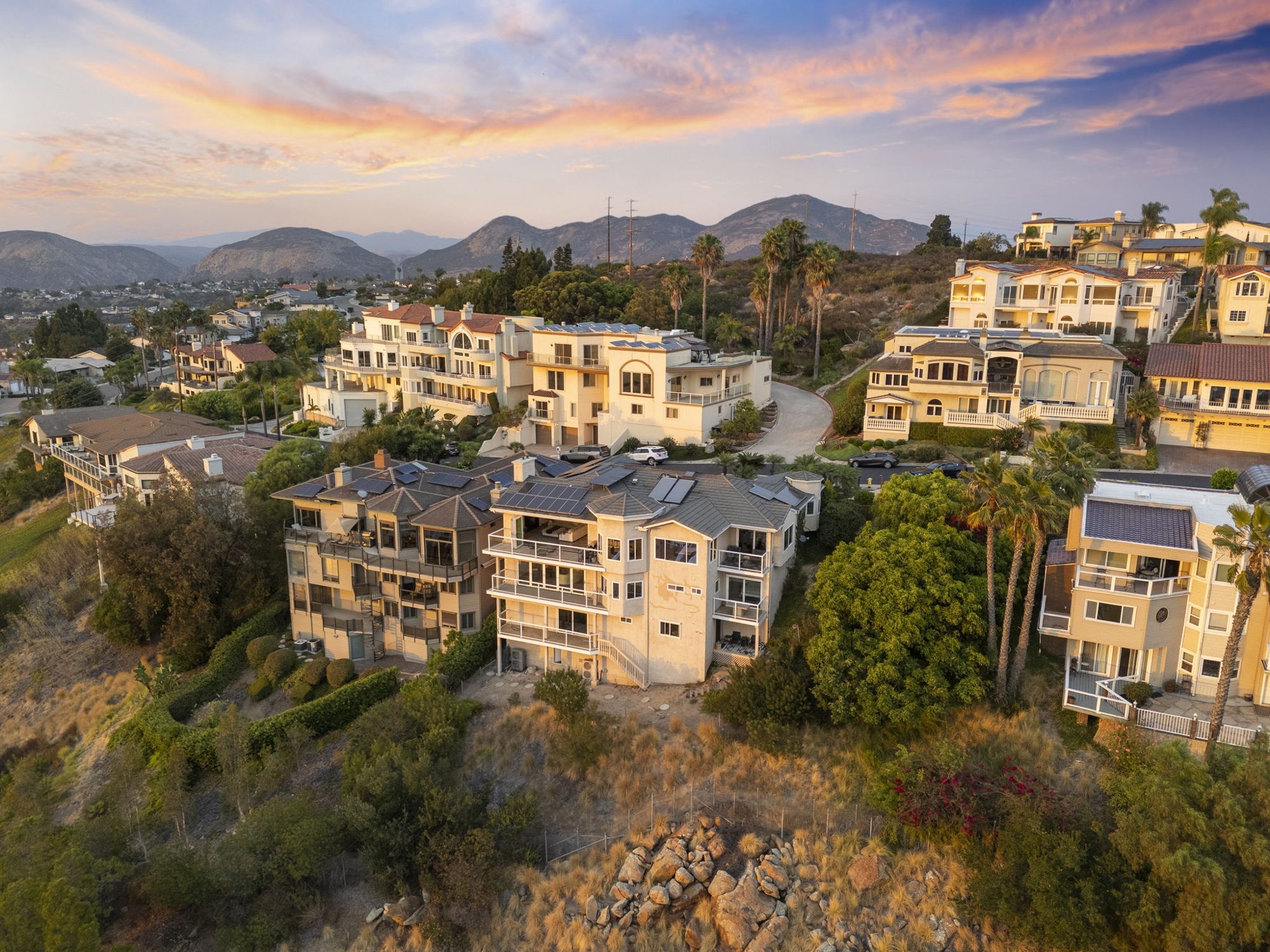 6206 Caminito Plata — aerial hillside