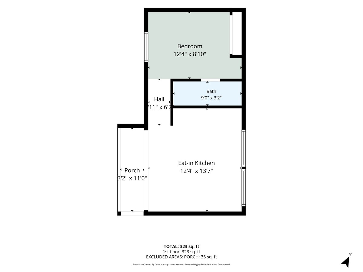 The Columbian — studio floor plan