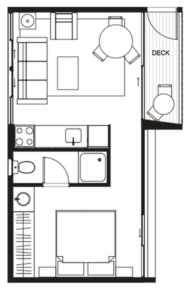 Floor plan, Unit 302